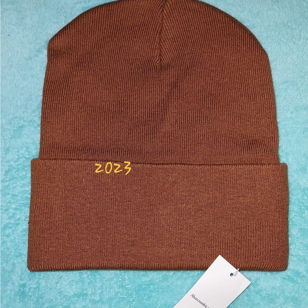Abercrombie and Fitch Logo Beanie NWT - Picture 5 of 6